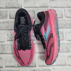 Brooks Revel 7 Running Shoes Hot Pink Teal Black Bright Fun Women's 6.5